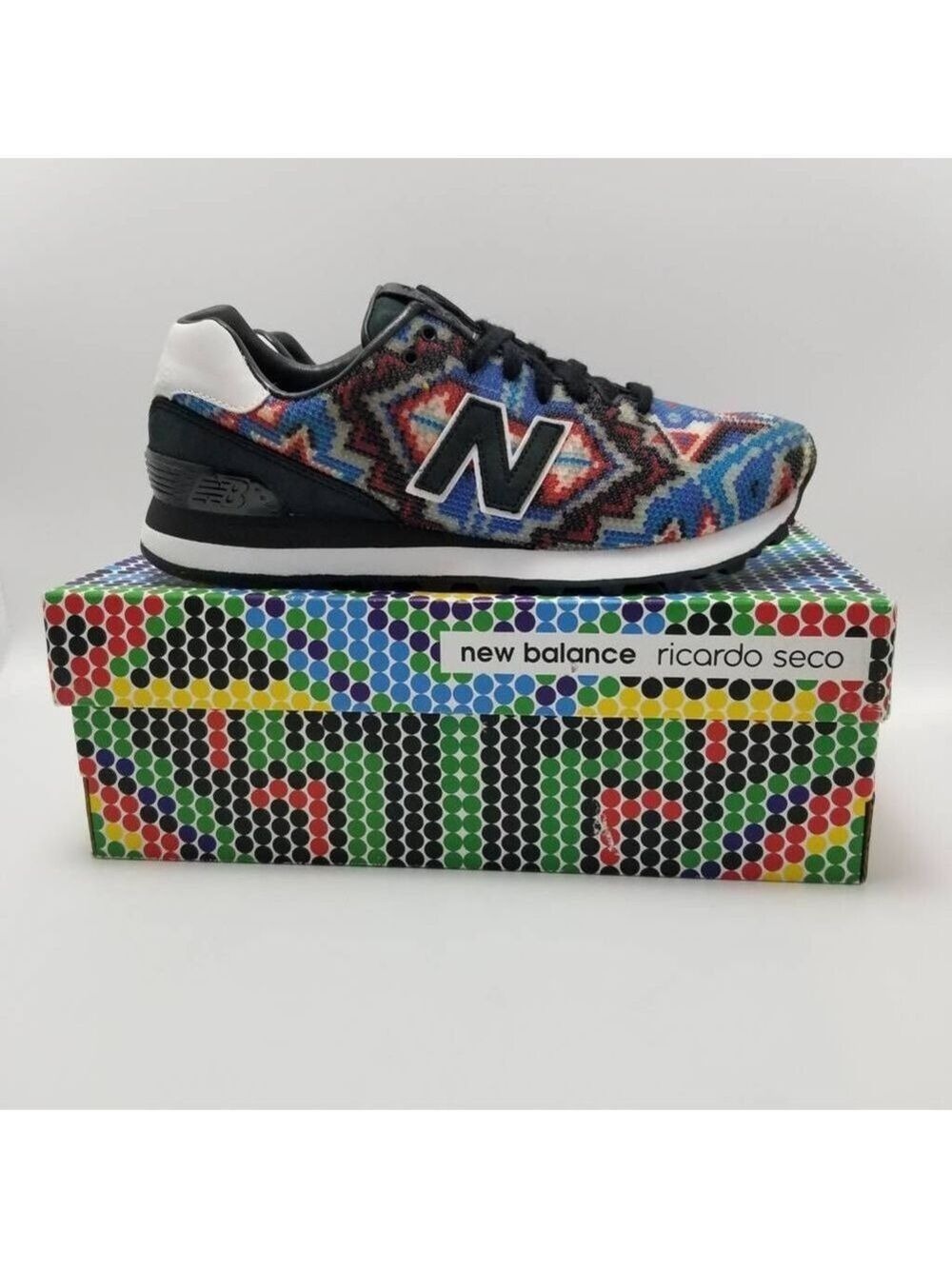 New Balance Ricardo Seco 574 Running Shoes Blue UL574RS2 Lace Up 7.5D